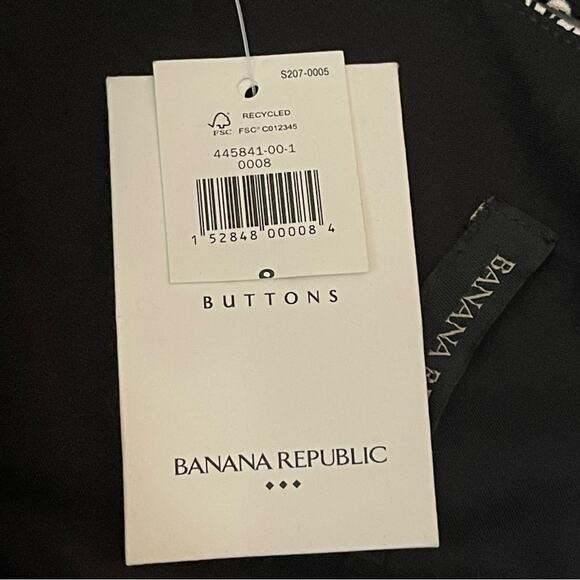 Banana Republic Black, Red & White Floral Career Office Dress NWT Size 8 - Picture 11 of 14